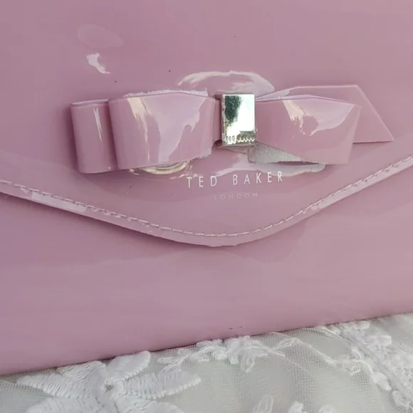 🐰Ted Baker Cersei Lilac Envelope Clutch,NWT - Picture 4 of 14